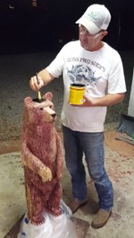 Greg Tate bear carving